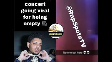 Smokepurpp Concert Going Viral For Being Empty 🎥