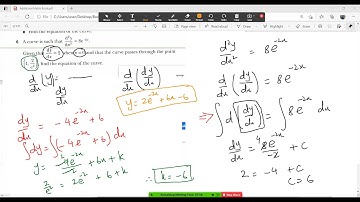 || How to Find the Equation of the Curve: Additional Maths