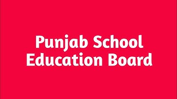 punjab school education board |