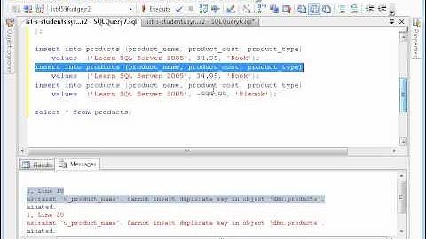 SQL Basics: Table creation and inserting data