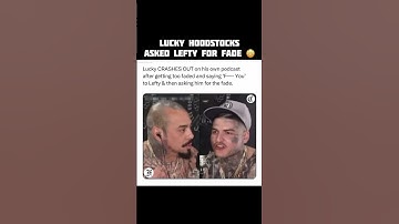 Lucky HoodStocks vroeg Lefty GunPlay om een ​​fade 😳👀 #shorts #leftygunplay