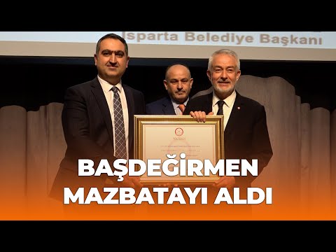 Şükrü Başdeğirmen Mazbatasını Aldı