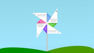 #097 Animated Pinwheel Design Slide in Keynote and PowerPoint