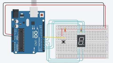Contador de pulsos con display 7 segmentos || Usando registros