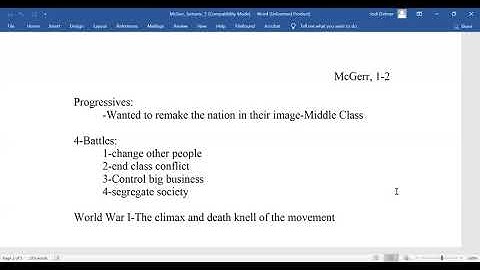 Hist 132 McGerr Lect # 1