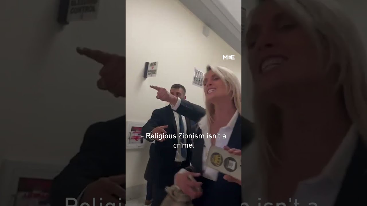 Pro Palestinian Activists Confront Israeli National Security Minister Ben Gvir At Capitol Hill