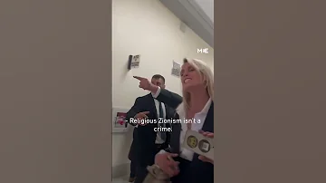 Pro Palestinian Activists Confront Israeli National Security Minister Ben Gvir At Capitol Hill 