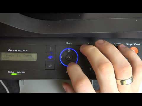 How to reset Network Settings on Samsung Xpress M2070 series