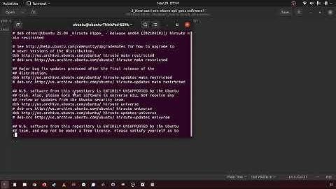 156 how to see apt sources list