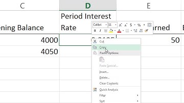 Compound Interest Spreadsheet Instructions