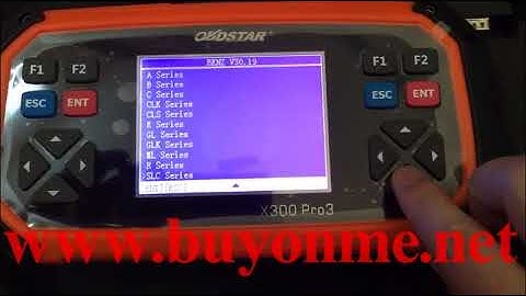OBDSTAR X300 Pro3 Key Master Auto Key Programmer newly add benz mileage correction list?