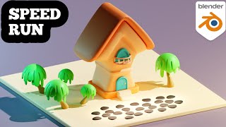 House in Blender - Speedrun || 3D Modelling