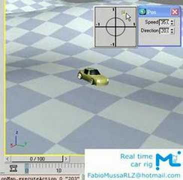 3dMax Real Time Car Rig - Joystick