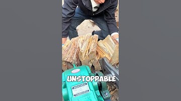 Unbelievable Wood-Splitting Machine in Action! #shorts