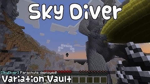 Minecraft Bukkit Plugin - Sky Diver - Parachute with string! [AMAZING]