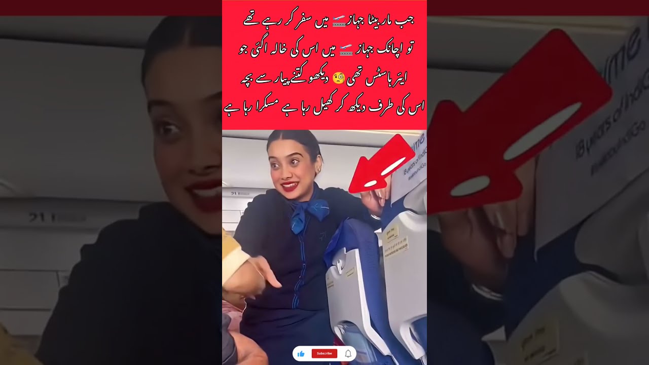 Air Hostess With A Baby Cute Cutebaby Emotional Airplane Shortfeed Shorts Trending Viral