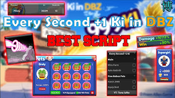 [NEW] BEST Every Second +1 Ki in DBZ | BEST AUTOFARM |FREEROBUXPET | #roblox #robloxexploit #scripts