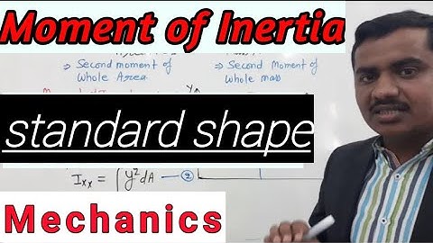 Moment of inertia of some standard shape || M.O.I.03 || Engineering Mechanics || Sumit Dwivedi ||
