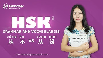 Hanbridge Mandarin HSK GRAMMAR VIDEO: HOW TO USE 从来 and 从不