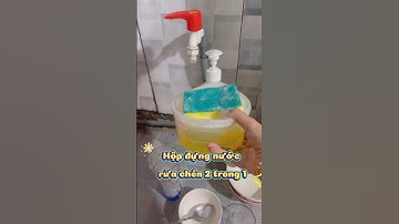 Hộp đựng nước rửa chén 2 trong 1 #hopdungnuoc #ruachen #dungcunhabep