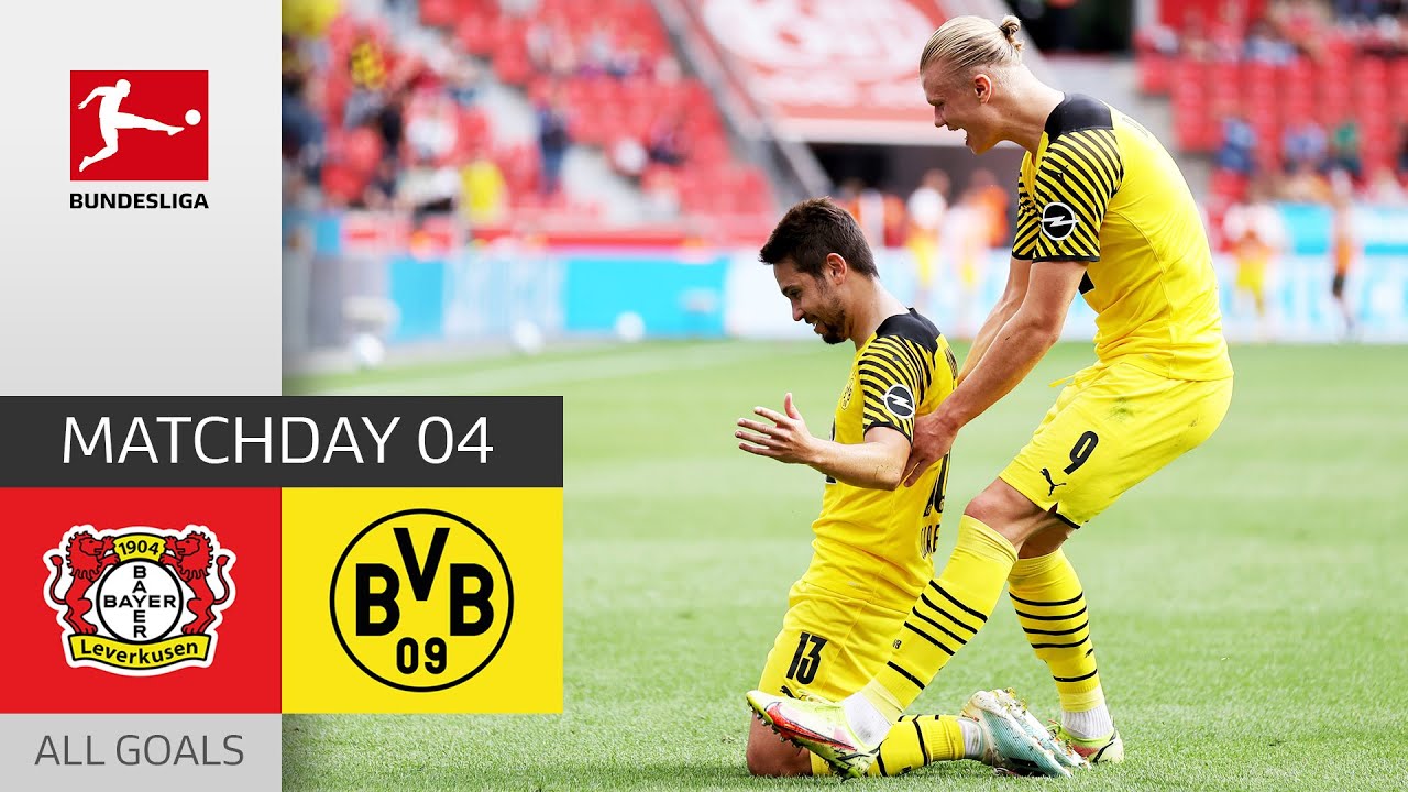 Haaland Brace brings BVB Comeback |  Leverkusen - Dortmund 3-4 | All Goals | MD 4 – Bundesliga 21/22
