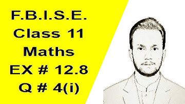 11th Class Maths | Chapter 12 | Exercise 12.8 | Question 4(i) | Application of Trigonometry