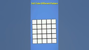 5x5 Cube Different Pattern ❤️ #shorts #viral #youtubeshorts