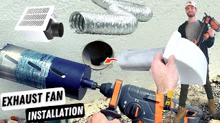 How to Install an Exhaust Fan in a Basement Bathroom (DIY Exhaust Fan Installation Step-by-Step)