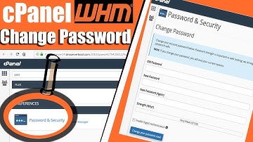 How to change cPanel or WHM password easily
