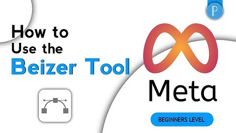 How to design Meta logo(Beizer tool) PixelLab tutorials for beginners