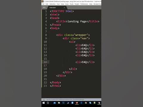 How To Build A Landing Page With HTML And CSS | HTML & CSS Landing Page ...