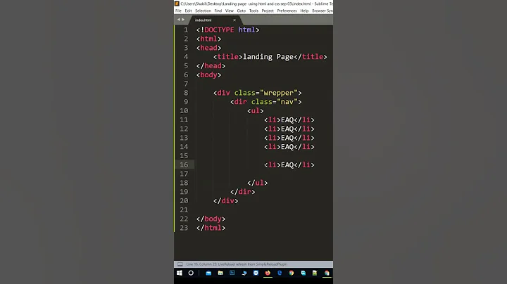 How To Build A Landing Page With HTML And CSS | HTML & CSS Landing Page