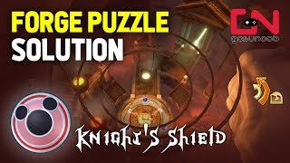 Kingdom Hearts 3 - Olympus Forge Puzzle Solution - How to get Knight's Shield