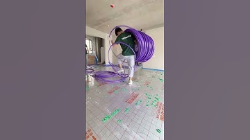 Floor Heating Pipe Installation Step by Step - Good tools and machinery make work easy
