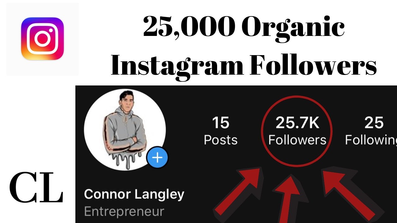 How To Get 25 000 Instagram Followers Organically Youtube How To Get 25 000 Instagram Followers Organically Youtube