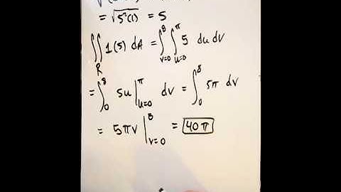 Surface Integrals of Scalar Valued Functions
