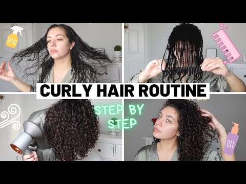 CURLY HAIR ROUTINE | Flip Section Method for Volume, Definition & Curl Longevity