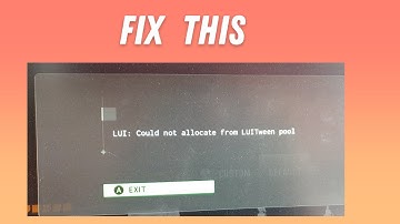 How to Fix "LUI: Could not allocate from LUITween pool" on Modern Warfare 2
