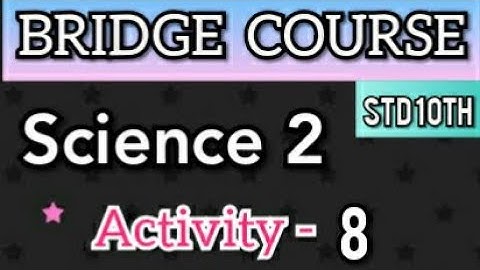 10th Bridge Course | Science 2  | Activity 8  | 10 वी चा सेतू अभ्यासक्रम|Maharashtra| @Study Best