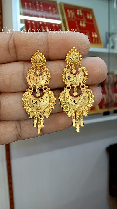 Latest Gold Earrings Designs ✨💫 #shorts