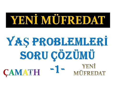 Yaş Problemleri Soru Çözümü Çetin Hoca Akademi tyt kpss dgs