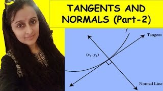 TANGENTS AND NORMALS - PART 2 (APPLICATION OF DERIVATIVES CLASS XII 12th)