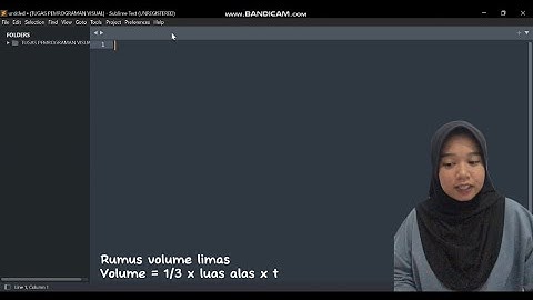 TUGAS PEMROGRAMAN VISUAL 1 (Menentukan Volume Limas)