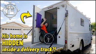 Stealth Step Van ~ Accessible tiny home is hidden inside a delivery truck