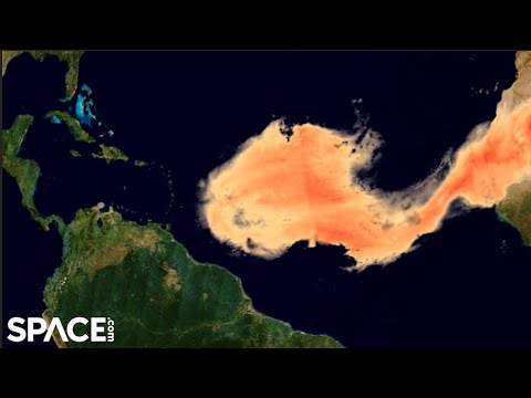 Saharan Dust Blows Over Atlantic, As Seen From Space