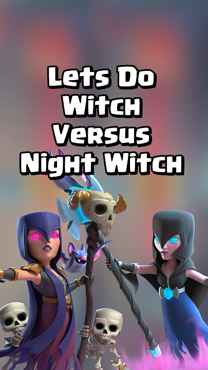 Who Will Win Witch VS Night Witch?🦇 #clashroyale #shorts