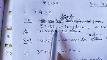 Class 3 Learning Mathematics Money Concepts Of Money Ex 43, 44 and 45 By Manoj Prasad Karn