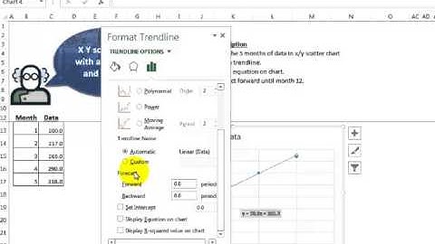 Video 00096 How to create X Y Scatter chart in Excel