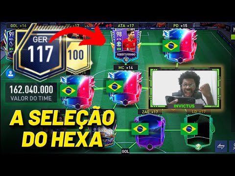 🇧🇷 MONTEI A SELEÇÃO BRASILEIRA NO FIFA MOBILE 22! O HEXA VEM NO