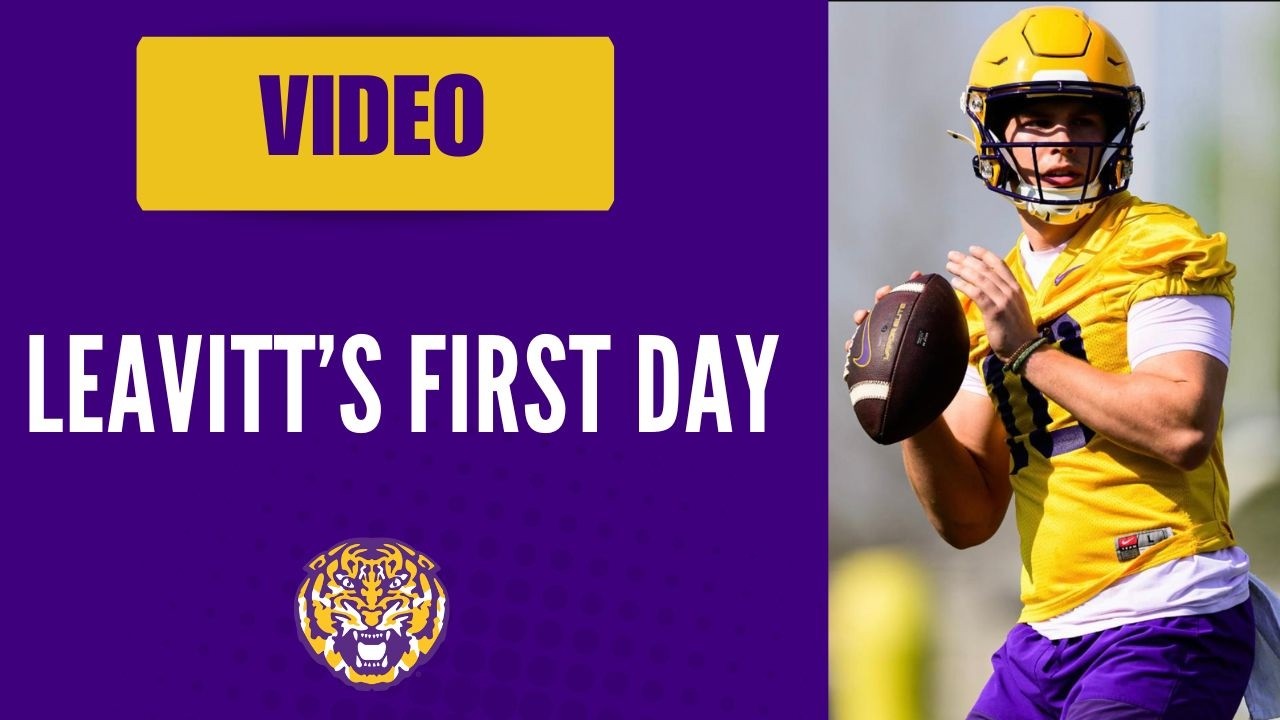 Video: Sam Leavitt's first day of fall camp